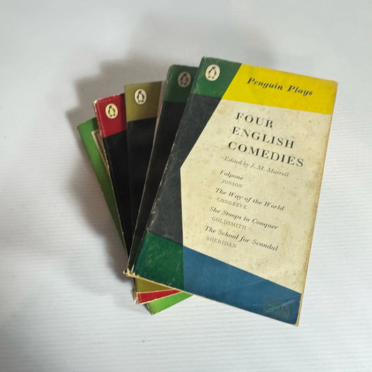 Vintage Penguin Play Book Bundle x 5 Books 14 x Plays : Various Playwriters (1957-1958) (2219)