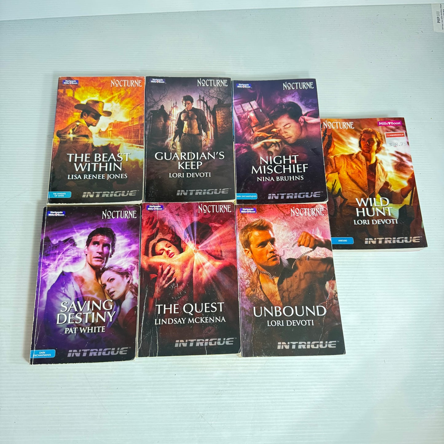 Mills & Boon Nocturne Intrigue Romance Book Bundle x 7 Books (3019)