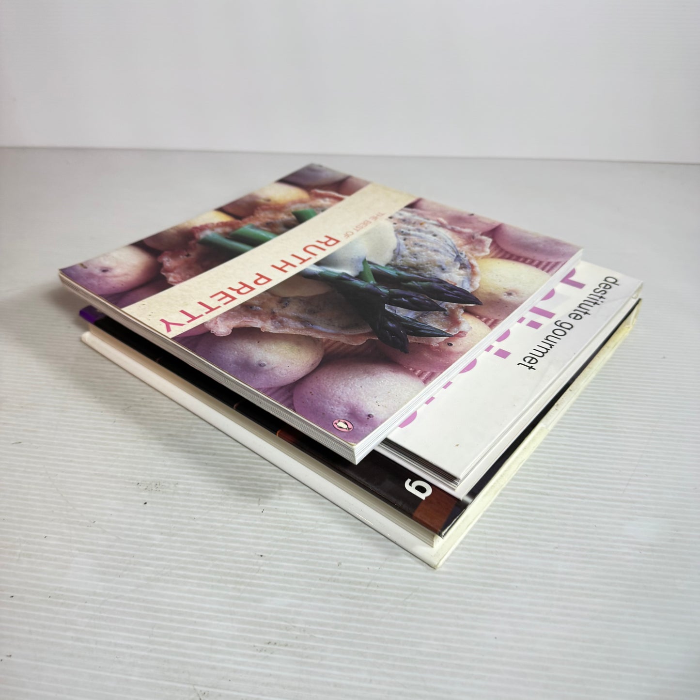 Cookbook Bundle x 3 : The Best of Ruth Pretty, Destitute Gourmet Delicious - Sophie Gray, Step-By-Step Cooking - Gary Rhodes(2918)