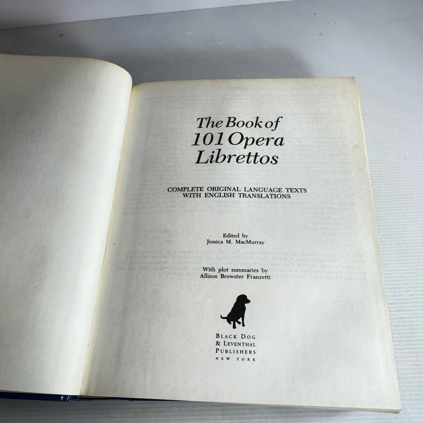 The Book Of 101 Opera Librettos
