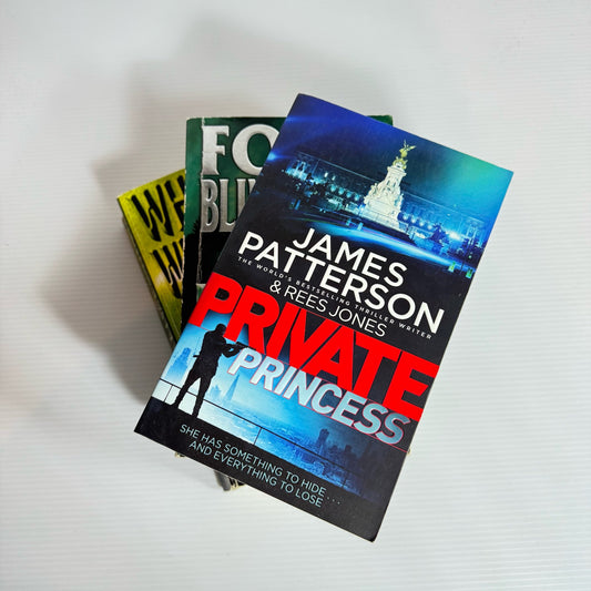 James Patterson Book Bundle x 3 Books : Private Princess, When the Wind Blows, & Four Blind Mice (518)