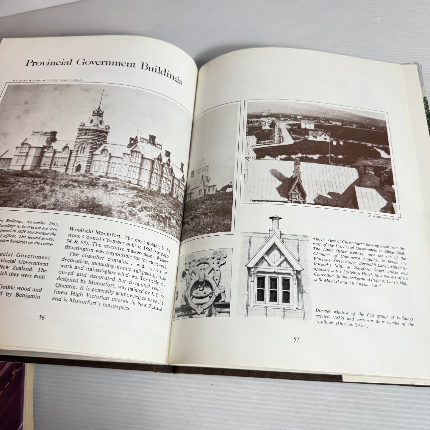Christchurch City Book Bundle x 2 Books : Buildings &amp; Bridges of Christchurch New Zealand (Vintage 1981 First Edition) - Gwenda Turner &amp; Christchurch : A City of Light - Mark Alexander (Vintage 1990)(2811)
