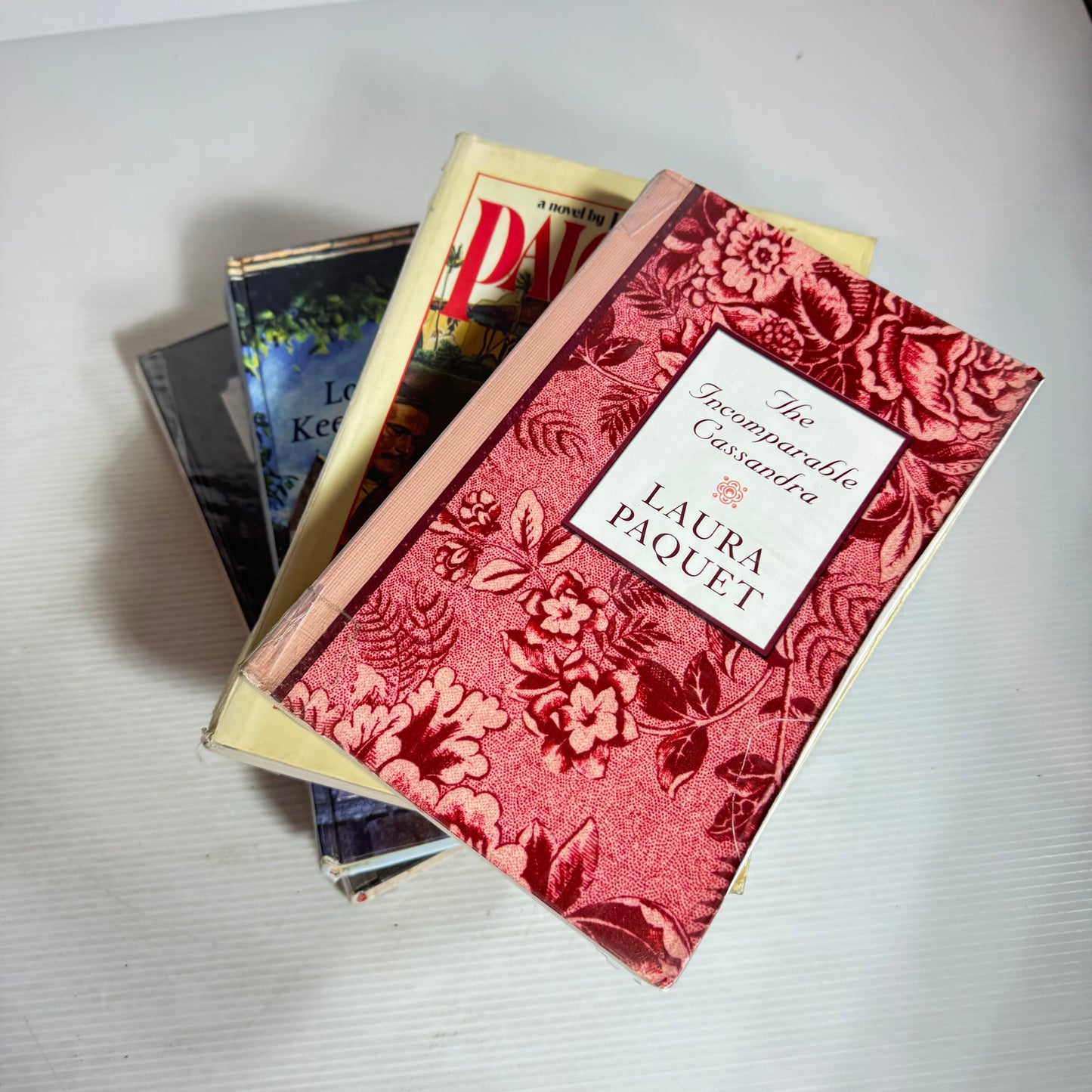 Large Print Romance Book Bundle x 4 : The Incomparable Cassandra, Paloverde, The Lost Art of Keeping Secrets, Ridley Road(2864)