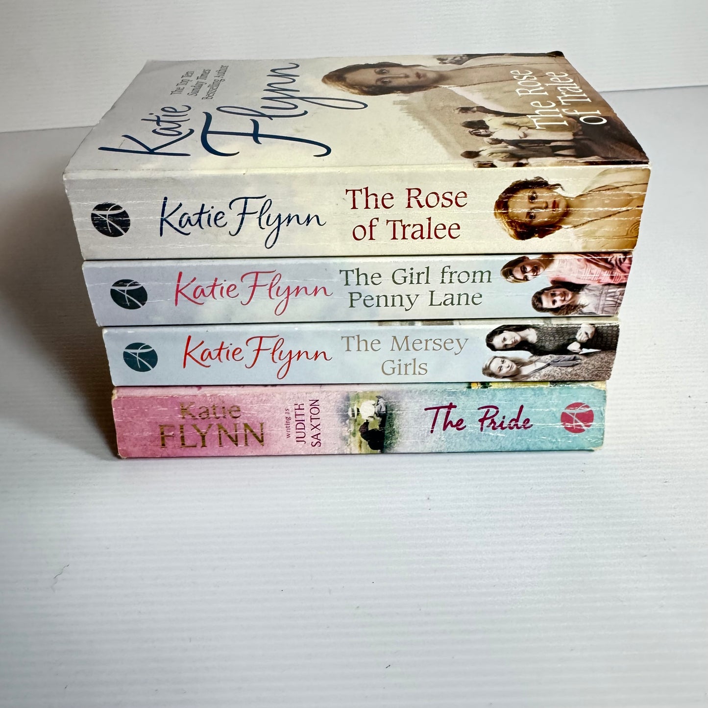 Katie Flynn Book Bundle x 4 : The Rose of Tralee, The Girl from Penny Lane, The Mersey Girls, The Ride (3078)