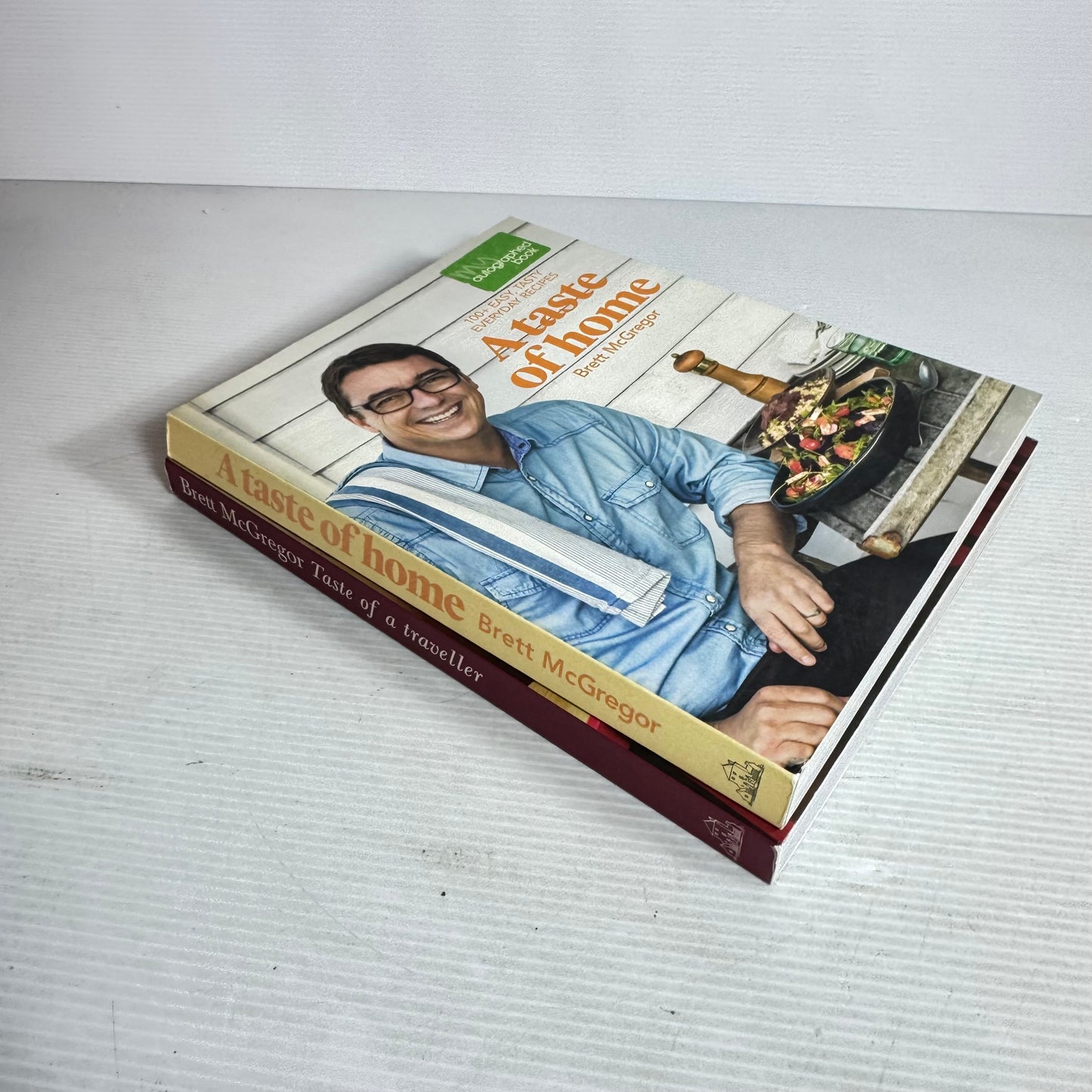 Brett McGregor Cookbook Bundle x 2 : A Taste of Home & Taste of a Traveller (both signed by Author) (2915)