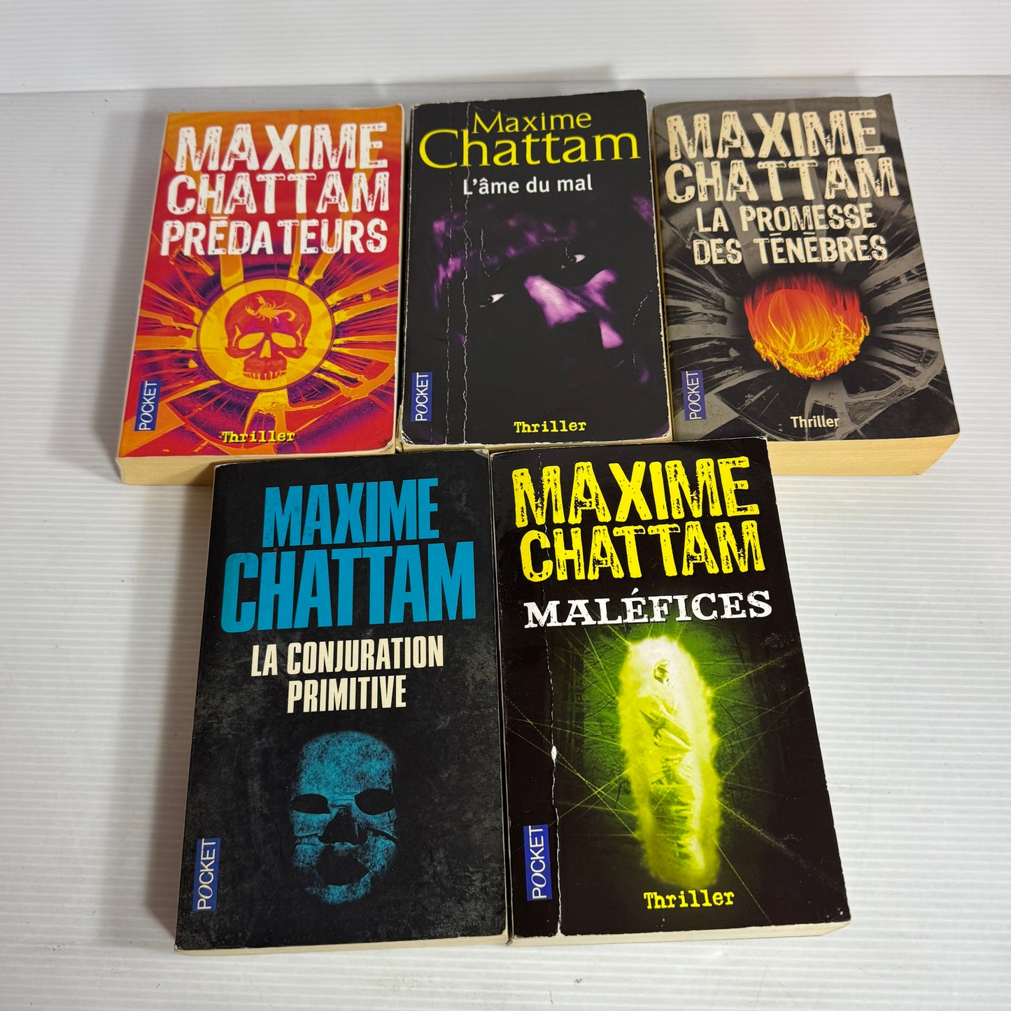 Maxime Chattam French Language Thriller Book Bundle x 5 Books (2570)