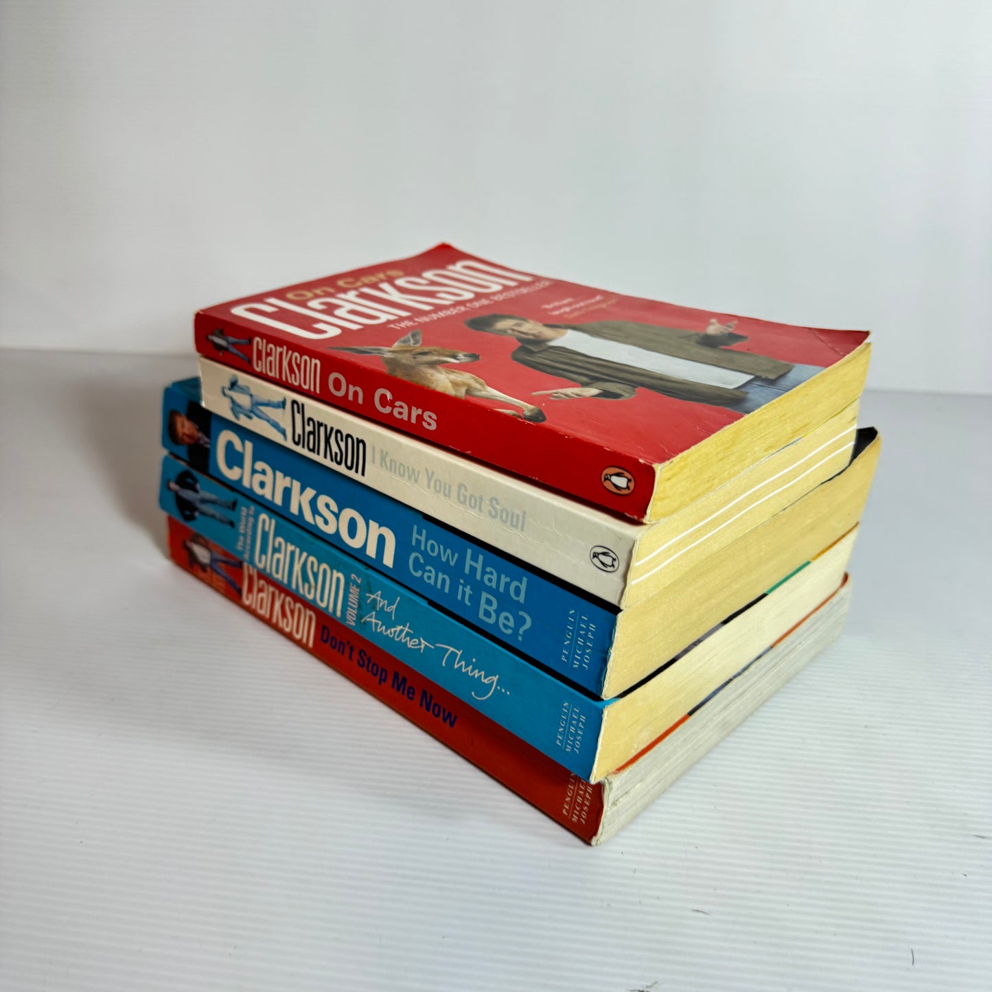 Clarkson Book Bundle x 5 Books : Clarkson on Cars, I Know You Got Soul, Don't Stop Me Now, How Hard Can it Be? & The World According to Clarkson Vol. 2(3188)