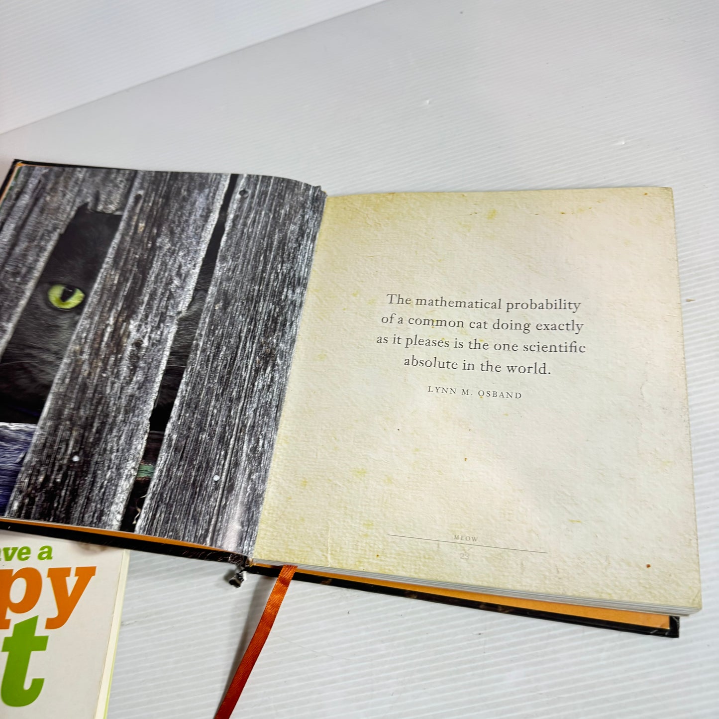 Cat Lovers Book Bundle x 3 : Meow, How to Have a Happy Cat, Roger Caras' Treasury of Great Cat Stories (2858)