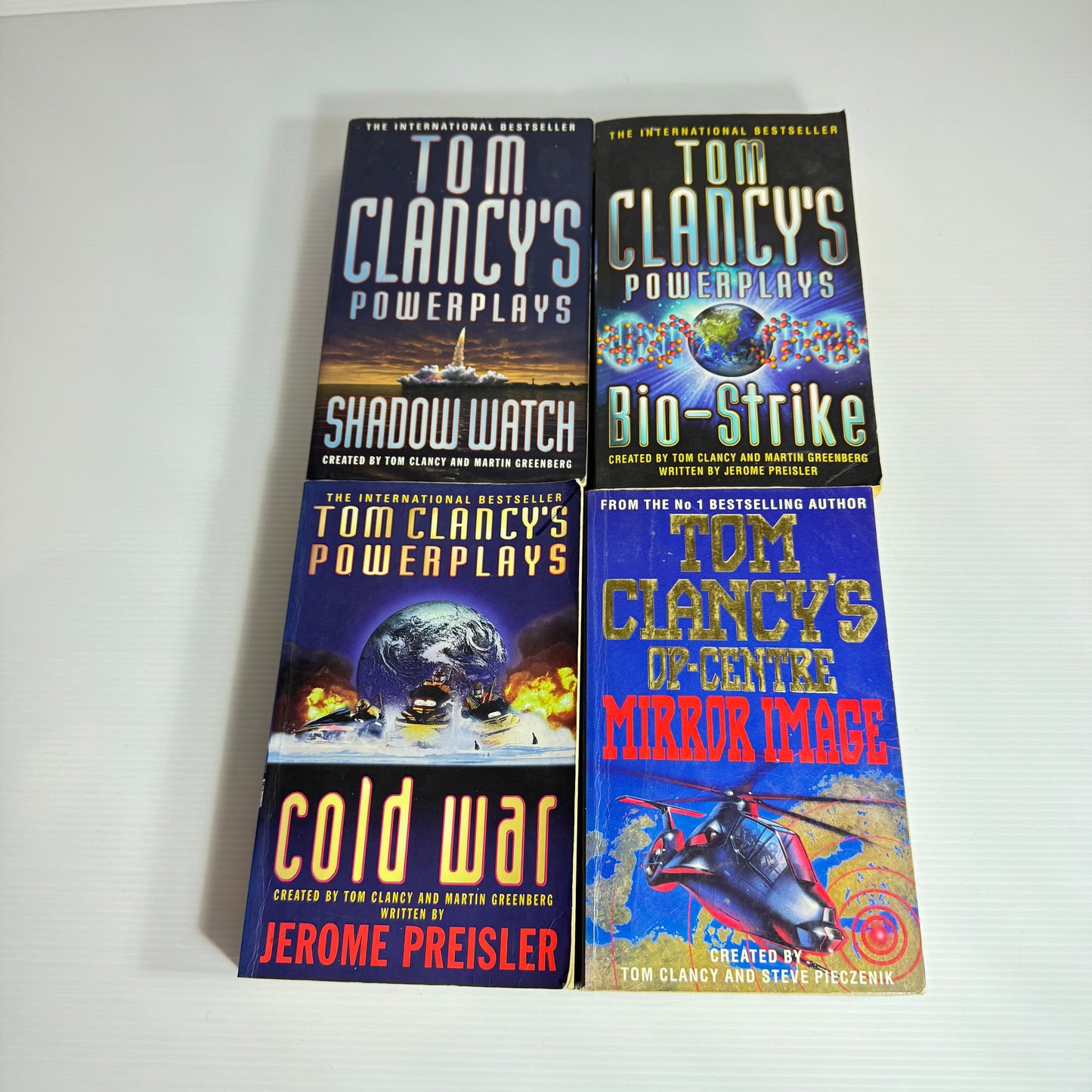 Tom Clancy Book Bundle x 4 : Bio-Strike, Shadow Watch, Cold War,  Mirror Image (3032)