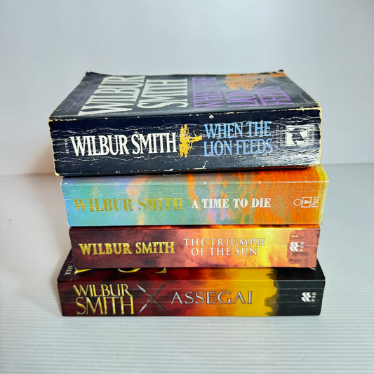 Wilber Smith -  Courtney Series Book Bundle x 4 Books (2521)