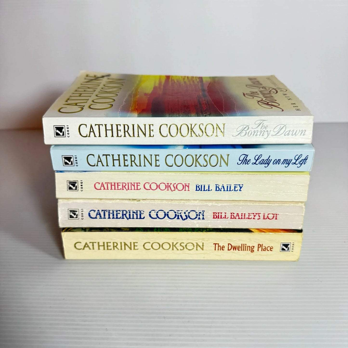Catherine Cookson Book Bundle x 5 Books : The Bonny Dawn, The Lady on my Left, Bill Bailey, Bill Bailey's Lot & The Dwelling Place, (2242)