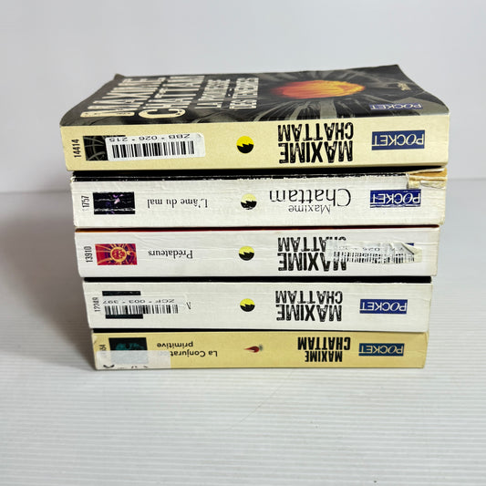 Maxime Chattam French Language Thriller Book Bundle x 5 Books (2570)