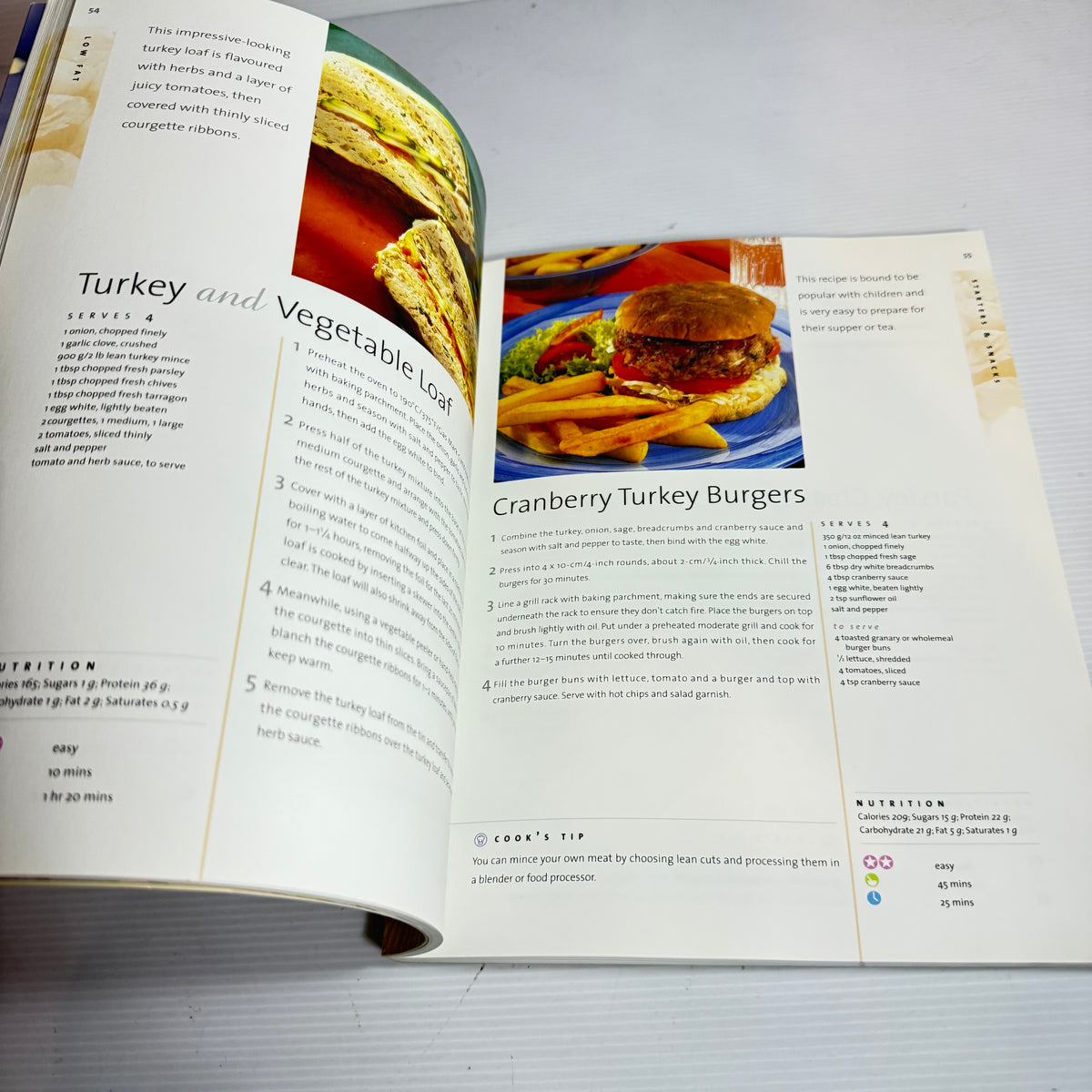 Low Fat Cookbook Bundle x 3 : Low Fat, Cook's Library Low Fat, The Ultimate Low Fat Baking Cookbook (3316)
