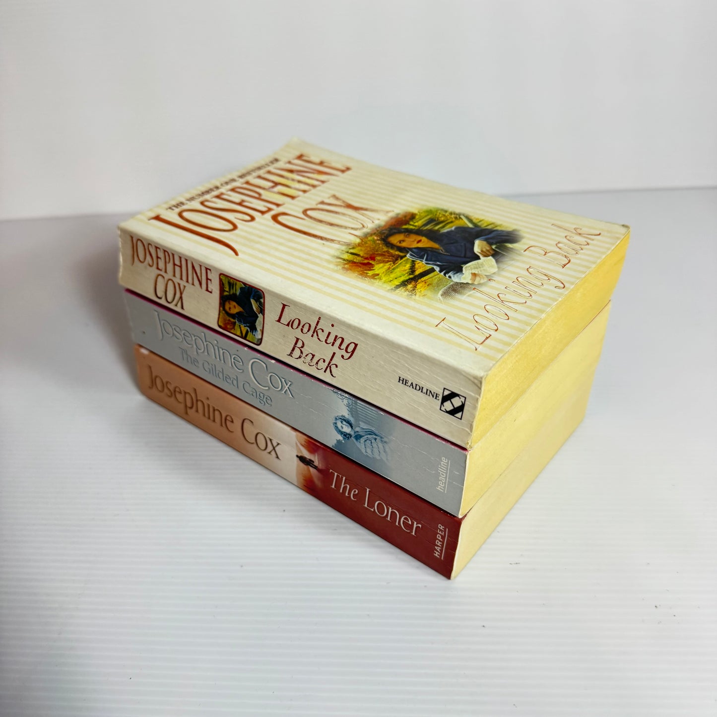 Josephine Cox Small Paperback Bundle x 3 : Looking Back, The Gilded Cage, The Loner (3091)