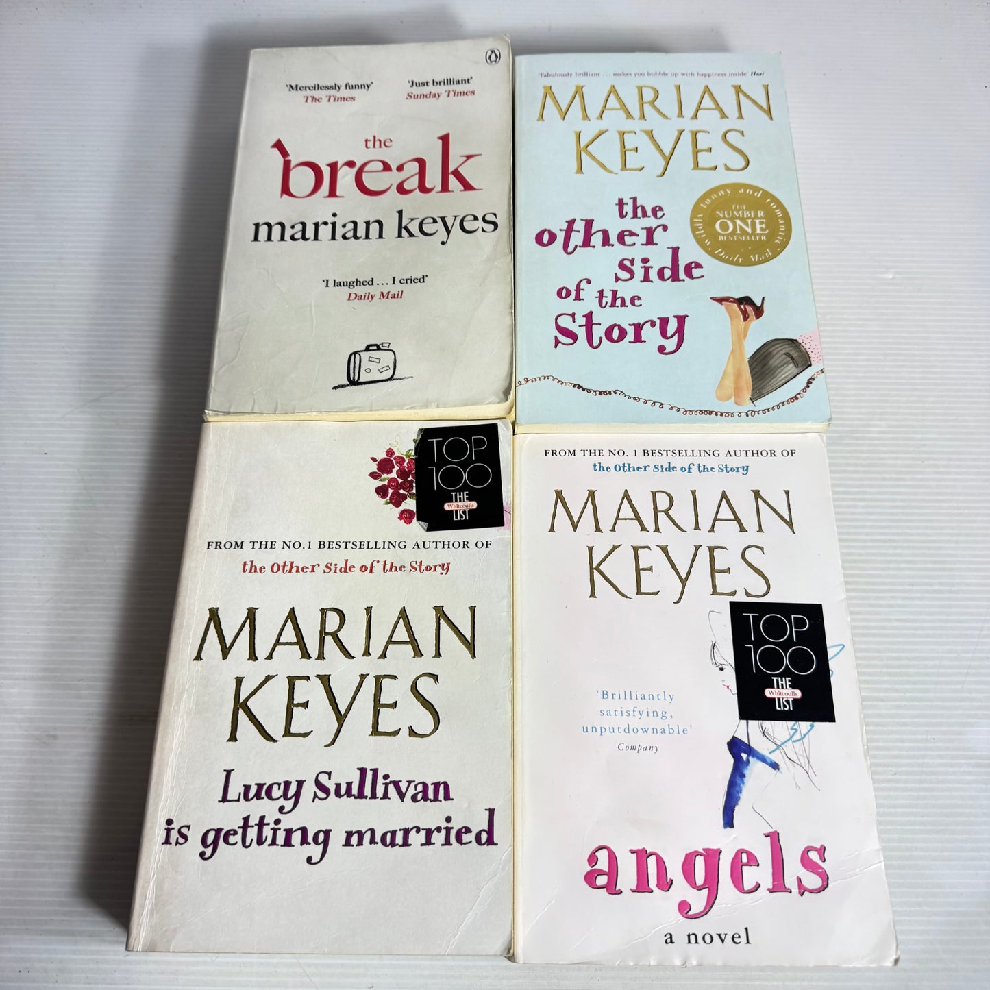 Marian Keyes Book Bundle x 4 : The Break, The Other Side Of the Story, Angels, Lucy Sullivan Is Getting Married (3027)