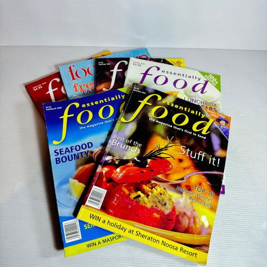 Essentially Food Vintage Magazine Bundle x 6 Magazines (2928)