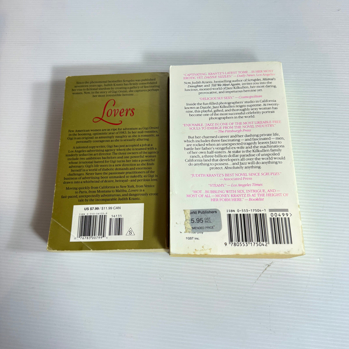Judith Krantz Bundle x 2 : Lovers & Dazzle (3357)