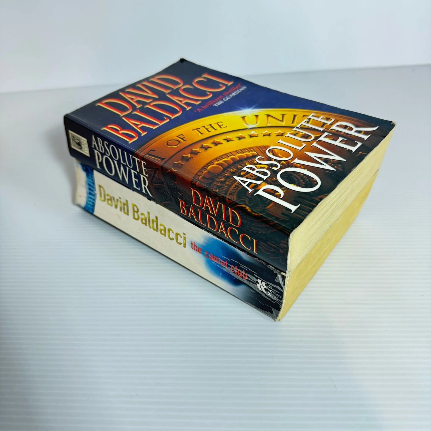 David Baldacci Book Bundle x 2 Books : Absolute Power & The Camel Club  (2090)