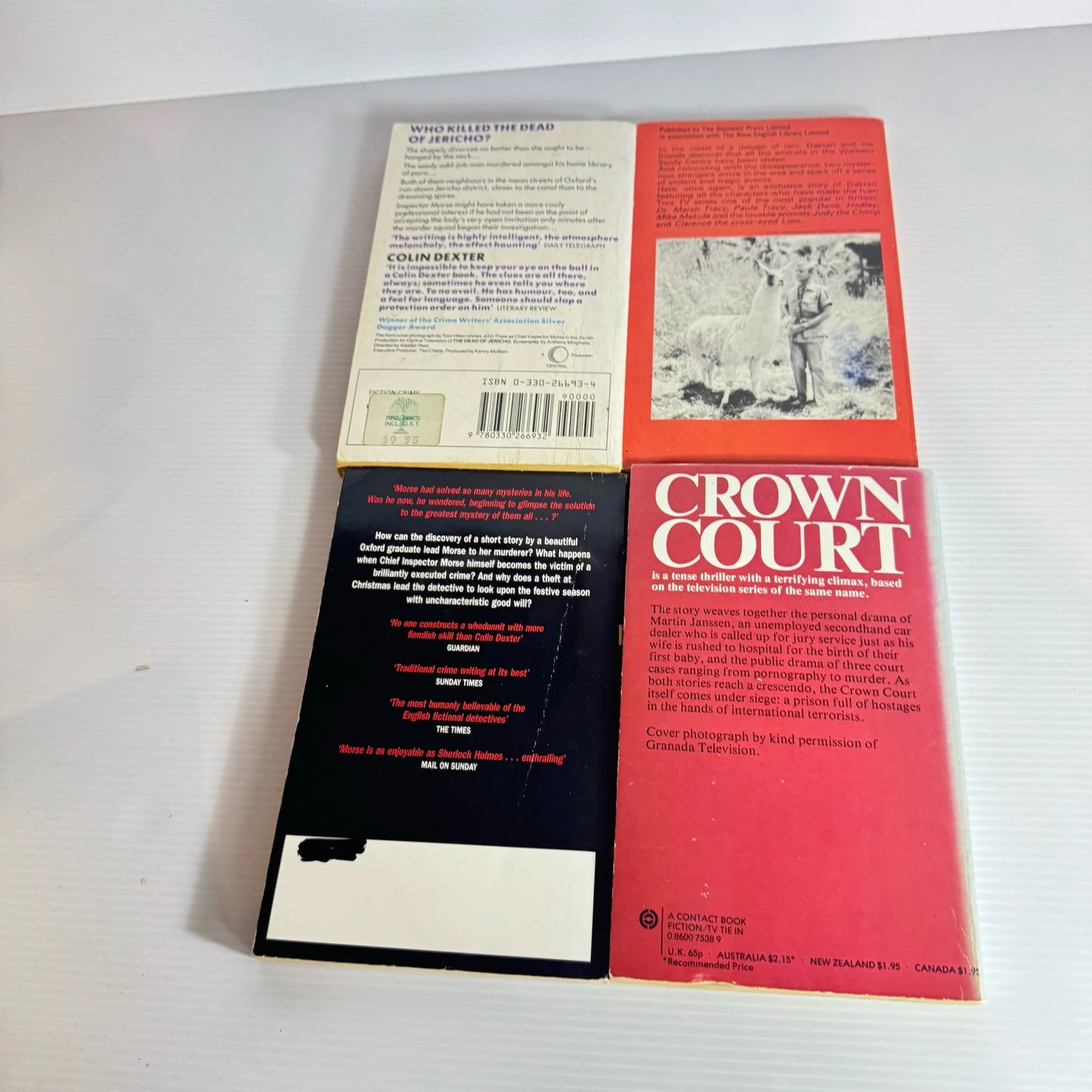 British TV Book Bundle x 8 Books : Various Authors and Programs (Vintage 1968-1993) (2194)