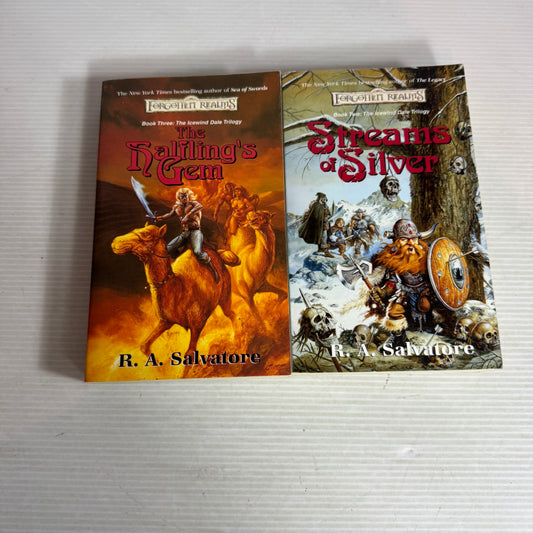 R. A. Salvatore "The Icewind Dale" Books 2 & 3 - Steams of Silver & The Halfing's Gem (2962)
