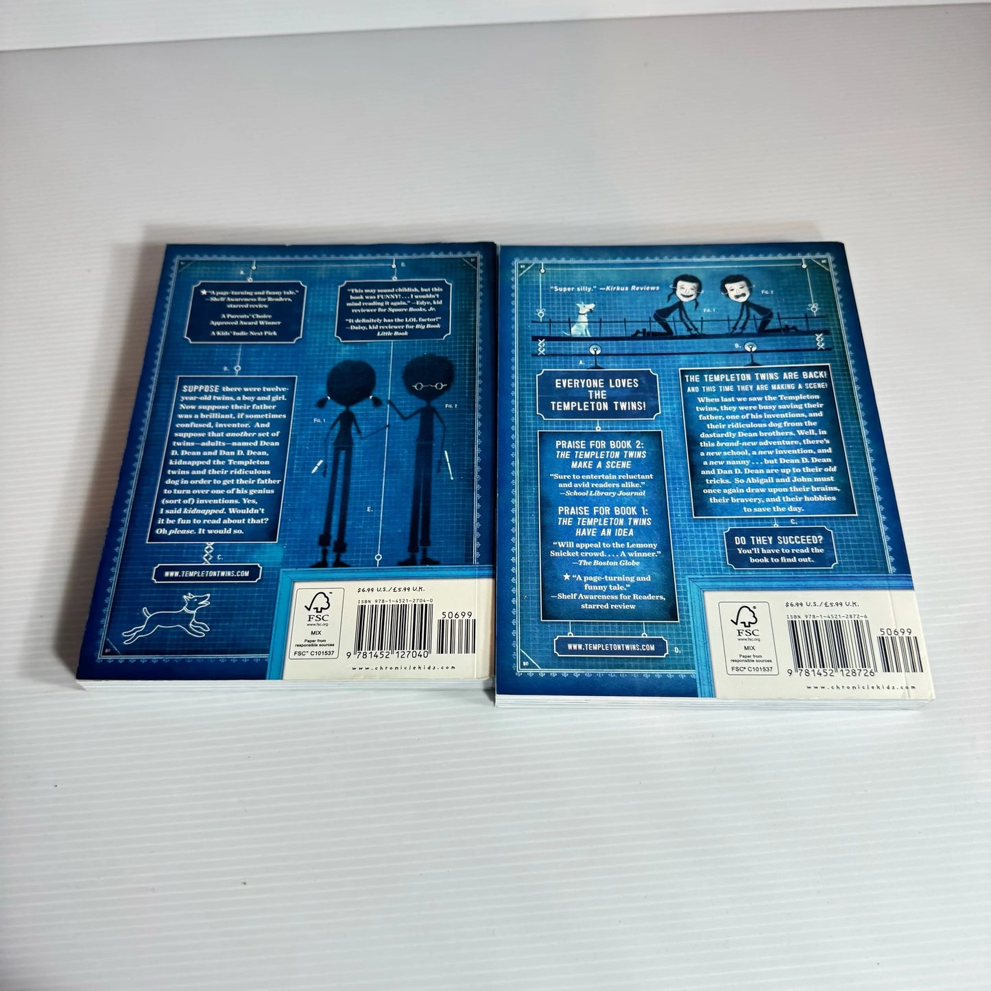 Templeton Twins Book Bundle x 2 Books : Have An Idea (Book 1) & Make A Scene (Book 2)