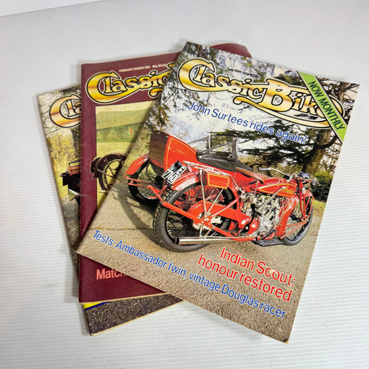 Classic Bike Magazine Book Bundle x 3 : Issues - February/March 1981, July 1981 & April 1982 (Vintage)(2546)