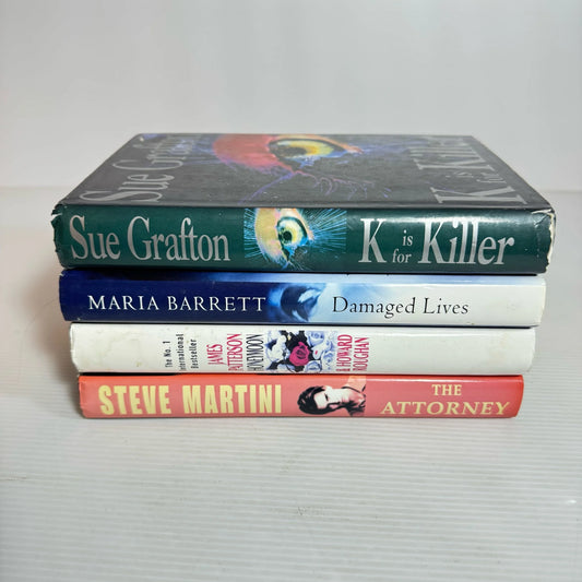 Crime Hardback Book Bundle x 4 Books : Various Authors (2276)