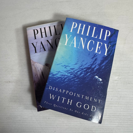 Philip Yancey Christian Book Bundle x 2 : Where Is God When It Hurts? & Disappointment With God (2836)