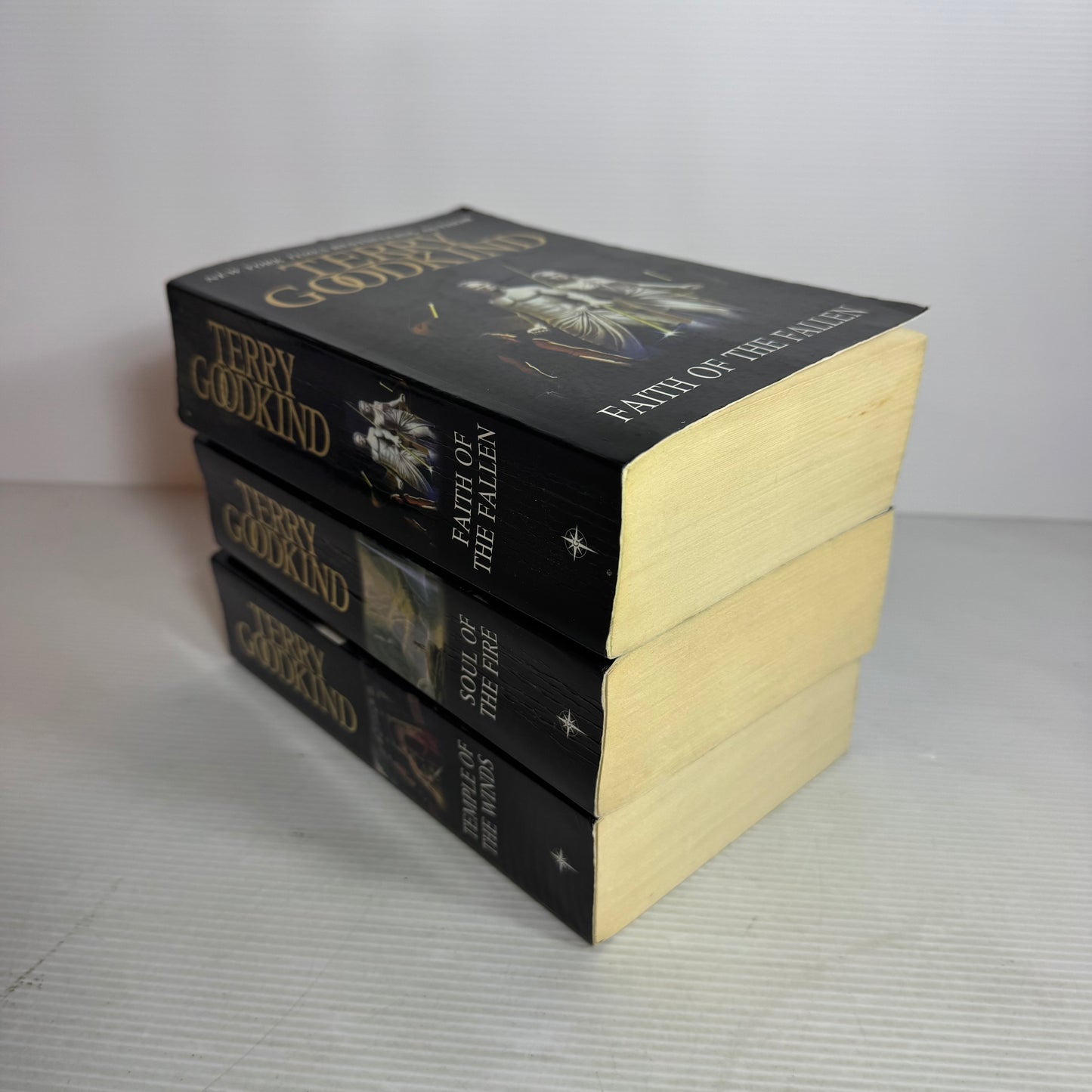 Terry Goodkind Book Bundle x 3 : Temple of the Winds, Soul of the Fire, Faith of The Fallen (2894)