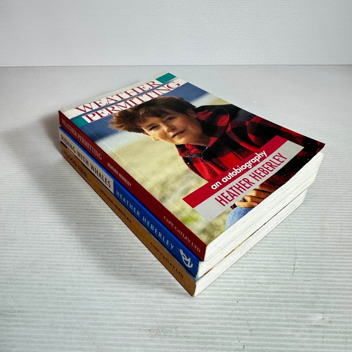 Heather Heberley Book Bundle x 3 : Riding With Whales : Stories of Great Sounds Women, Weather Permitting, Flood Tide(2862)