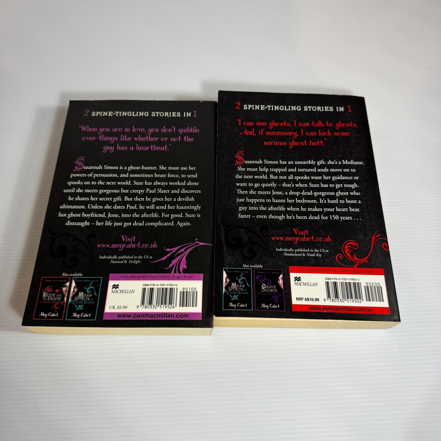 Meg Cabott Book Bundle x 2 Books 4 x Stories : Love You to Death, High Stakes, Graves Doubts, Heaven Sent (3059)