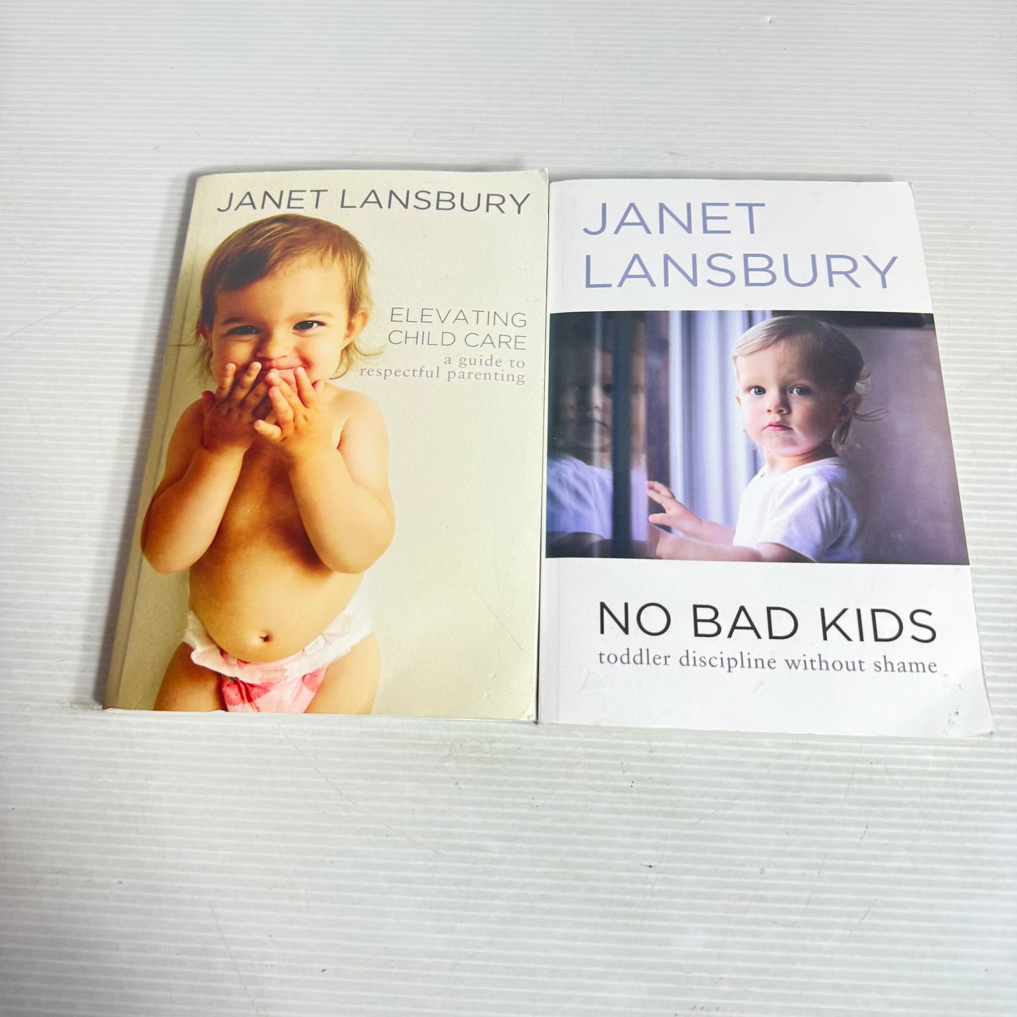 Janet Lansbury Book Bundle x 2 : No Bad Kids Toddler Discipline Without Shame & Elevating Child Care a Guide to Respectful Parenting(2983)