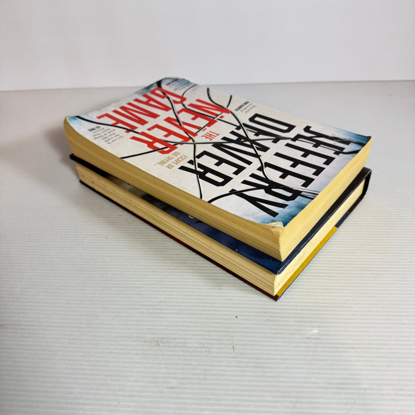 Jeffery Deaver Book Bundle x 2 : The Never Game & Roadside Crosses (2543)