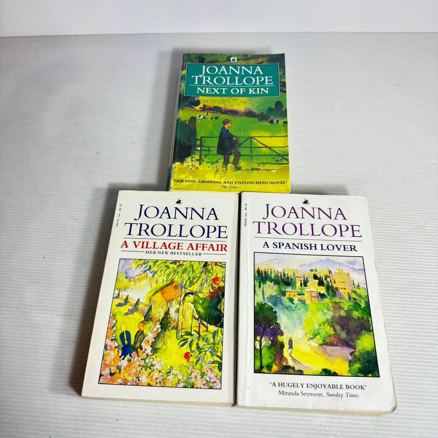 Joanna Trollope Book Bundle x 3 : Next of Kin, A Village Affair, A Spanish Lover (2988)