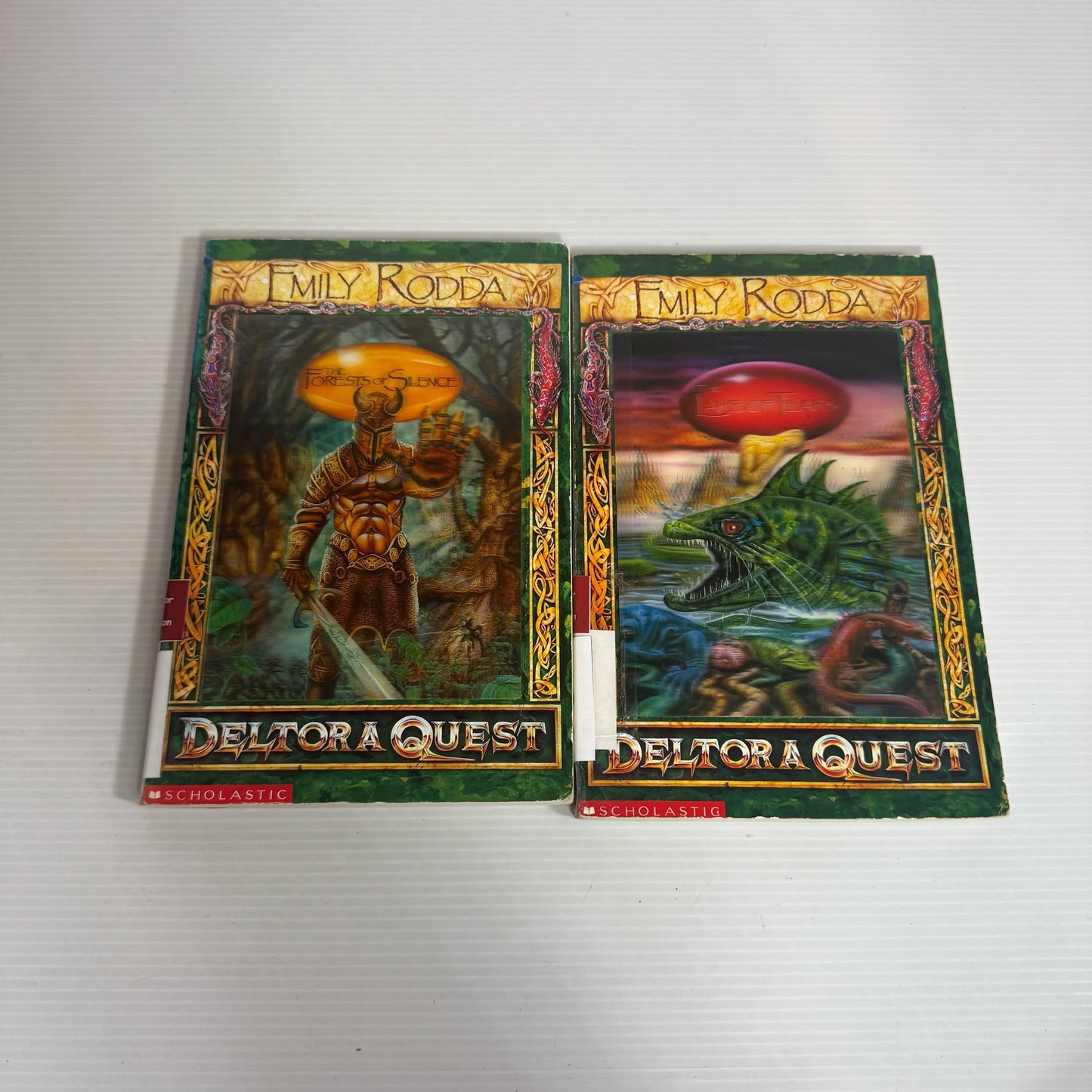 Deltora Quest Book Bundle x 2 - Emily Rodda : The Lake of Tears & The Forests of Silence (2303)