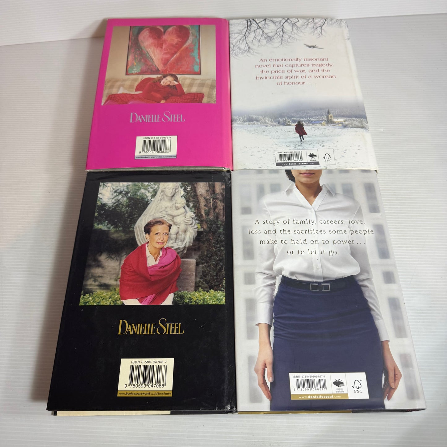 Danielle Steel Hardcover Book Bundle x 4 : Power Play, Dating Game, The Award, Answered Prayers (2819)