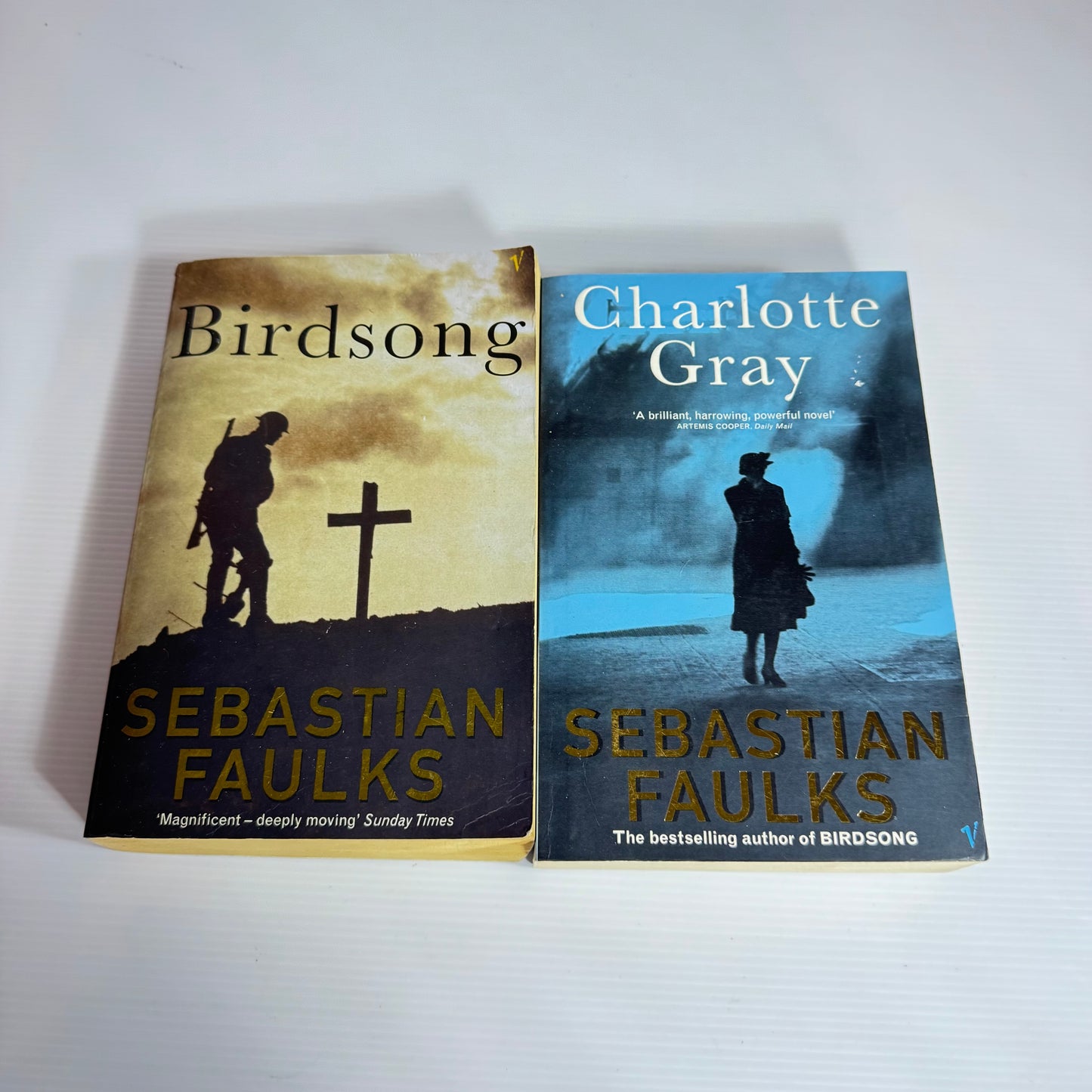 Sebastian Faulks Book Bundle x 2 : Charlotte Gray & Birdsong (3069)