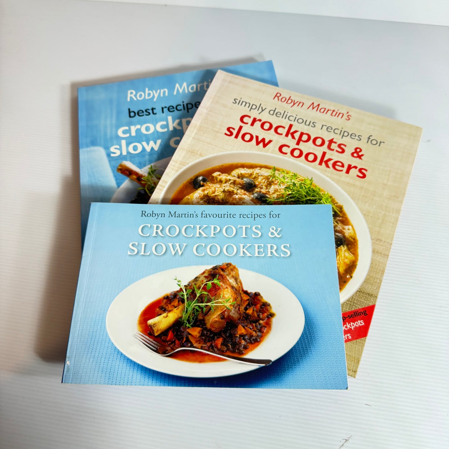 Robyn Martin's Crockpot & Slow Cooker Book Bundle x 3 Books (3212)