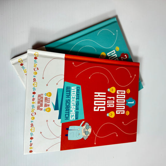 Coding For Kids Book Bundle x 2 : Book 1 Create Your Own Videogames with Scratch & Create Your Own Animated Stories from Scratch (3103)
