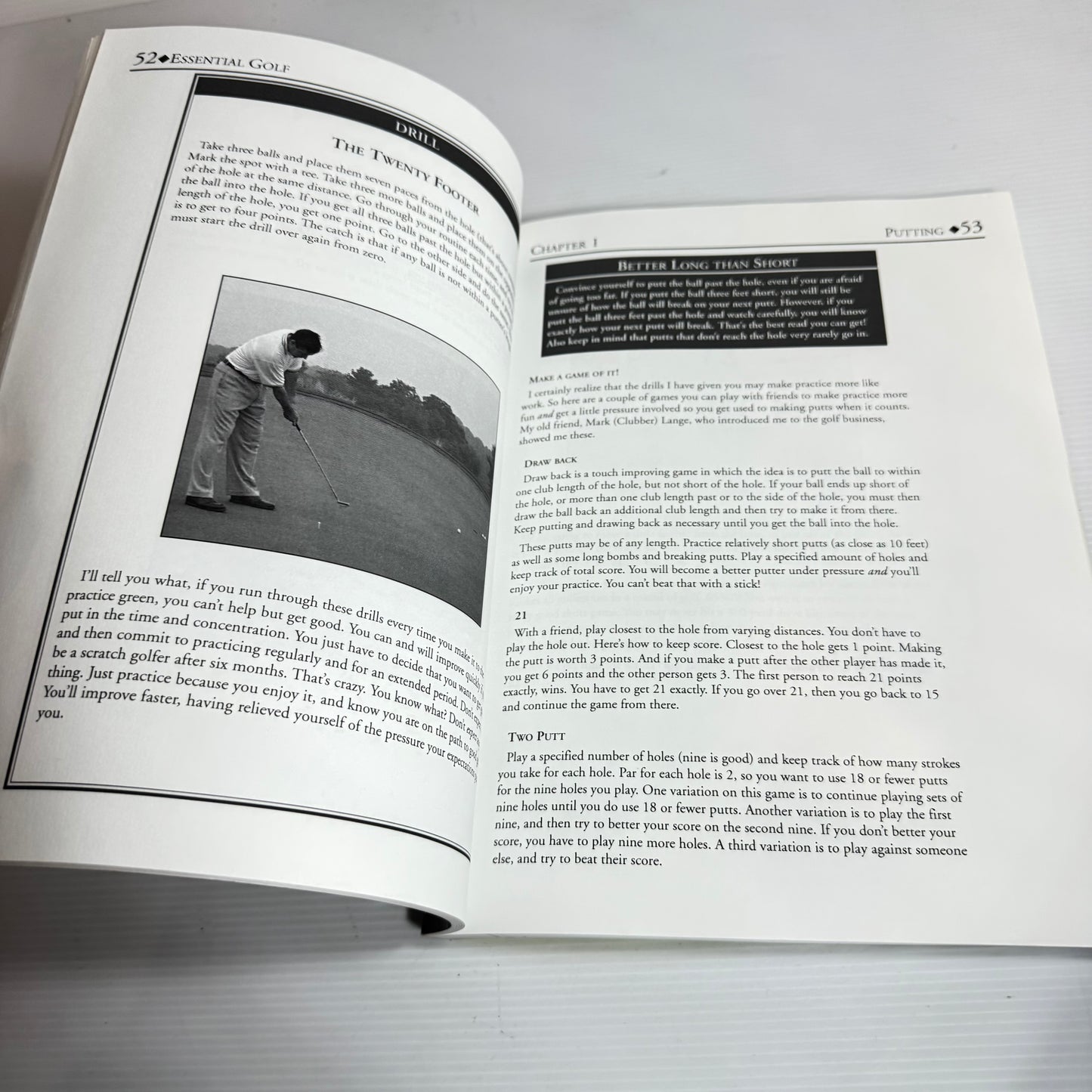 Golf Book Bundle x 2 : Psycho-golf : Winning the Mind Game - Dr Willy Pasini & Essential Golf - John Dunigan (3324)