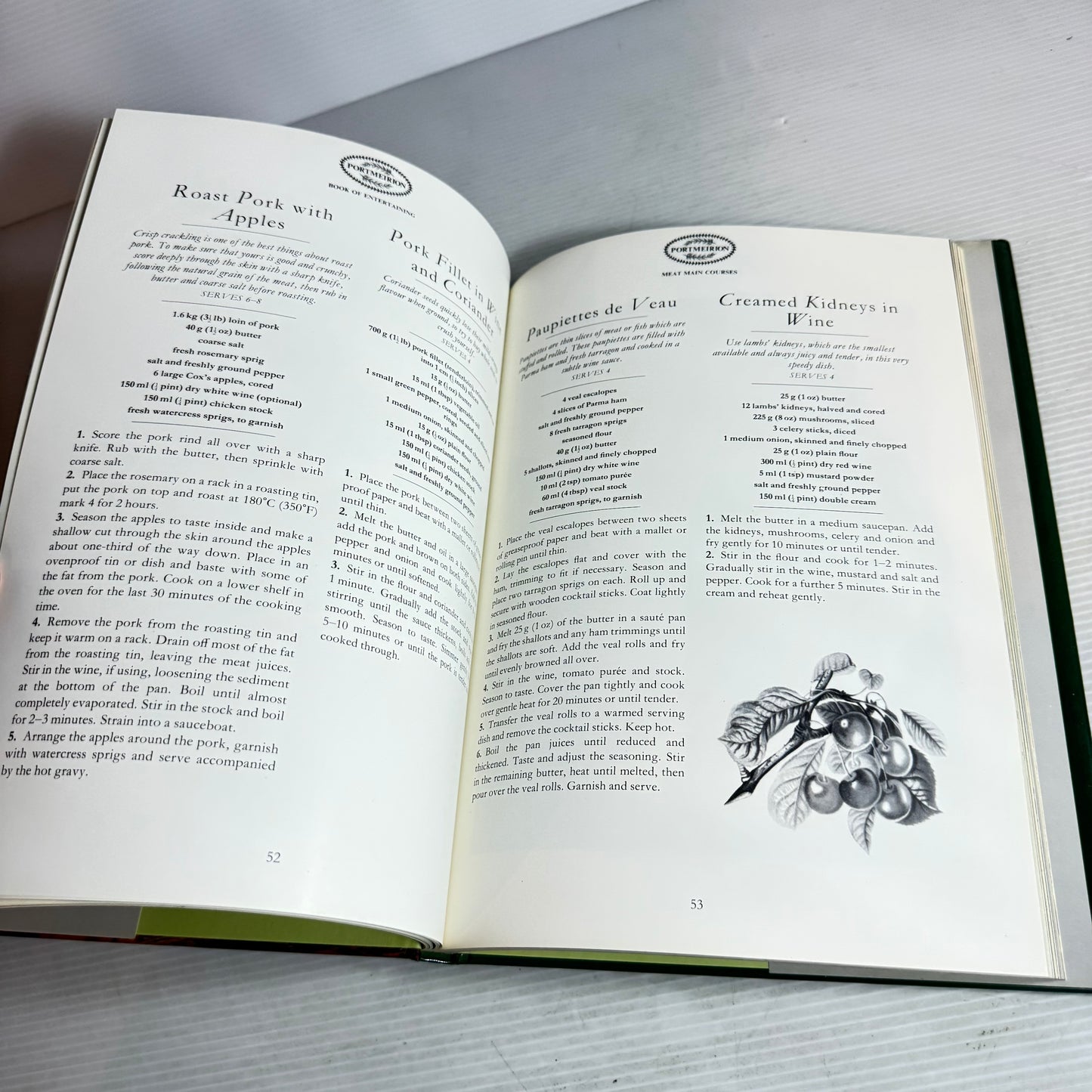 Vintage Cookbook Bundle x 3 : Portmeirion Book of Entertaining (1990), Simple Recipes - Joanna Percival (1982),, Australian & New Zealand Family Cookbook (1977)(2940)