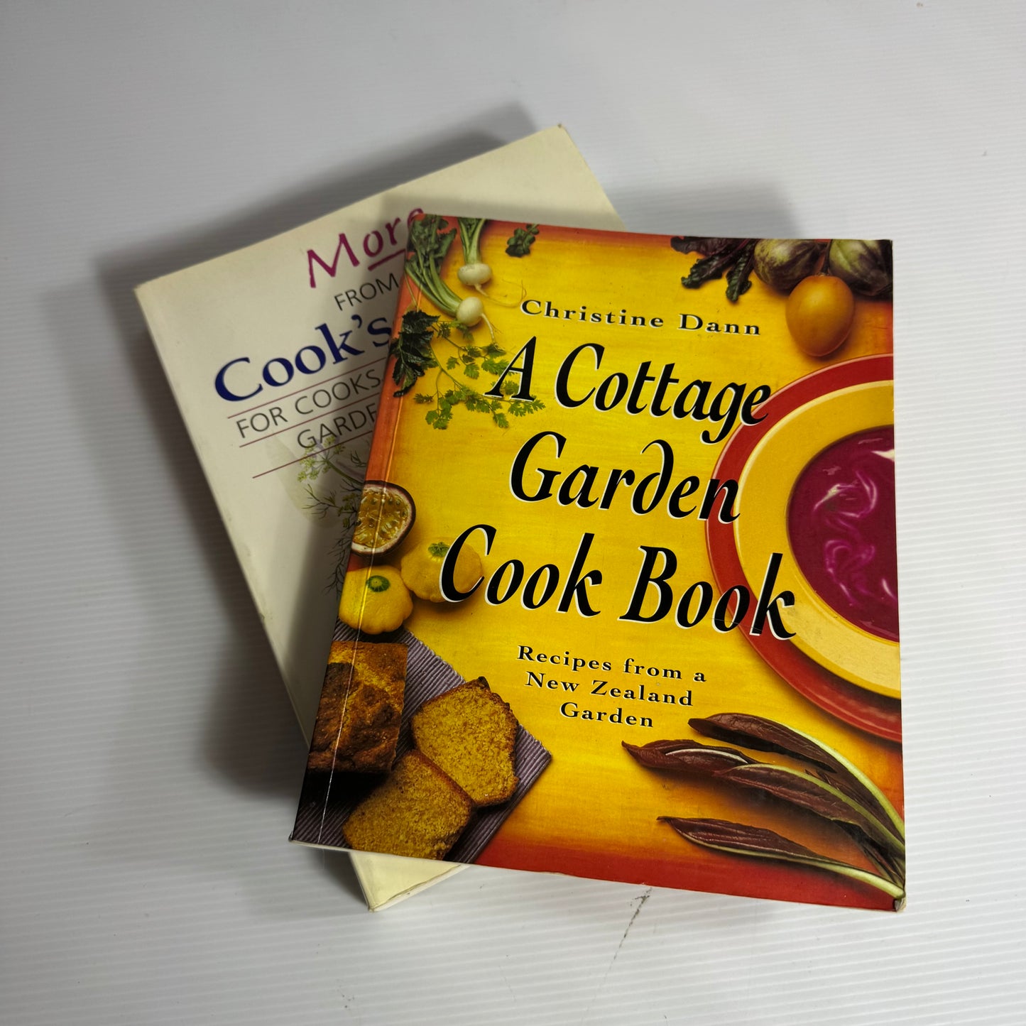 Cottage Garden Cookbook Bundle x 2 : A Cottage Garden Cook Book - Christine Dann & More From The Cook's Garden - Mary Browne, Helen Leach, Nancy Tichborne(3175)