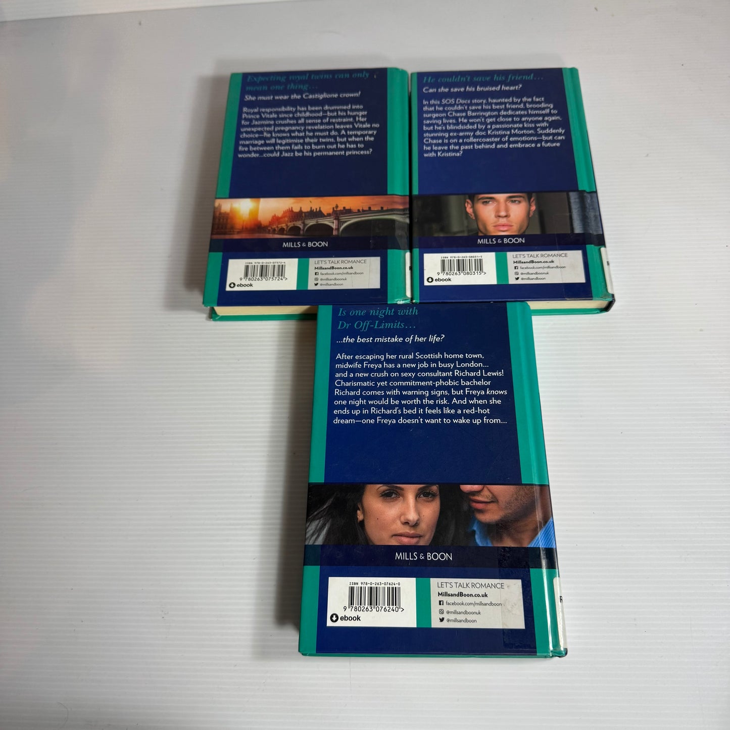 Mills & Boon Medium Hardcover Book Bundle x 3 Books (3142)