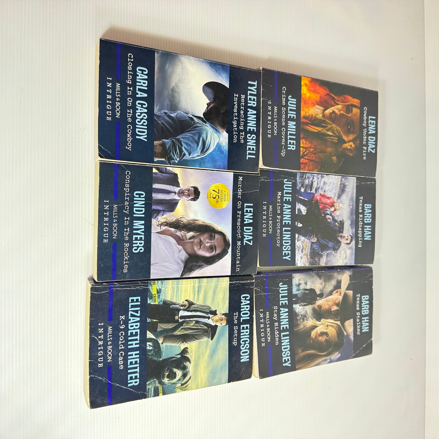 Mills & Boon Intrigue 2:1 Book Bundle x 6 Books : 12 Stories (3185)