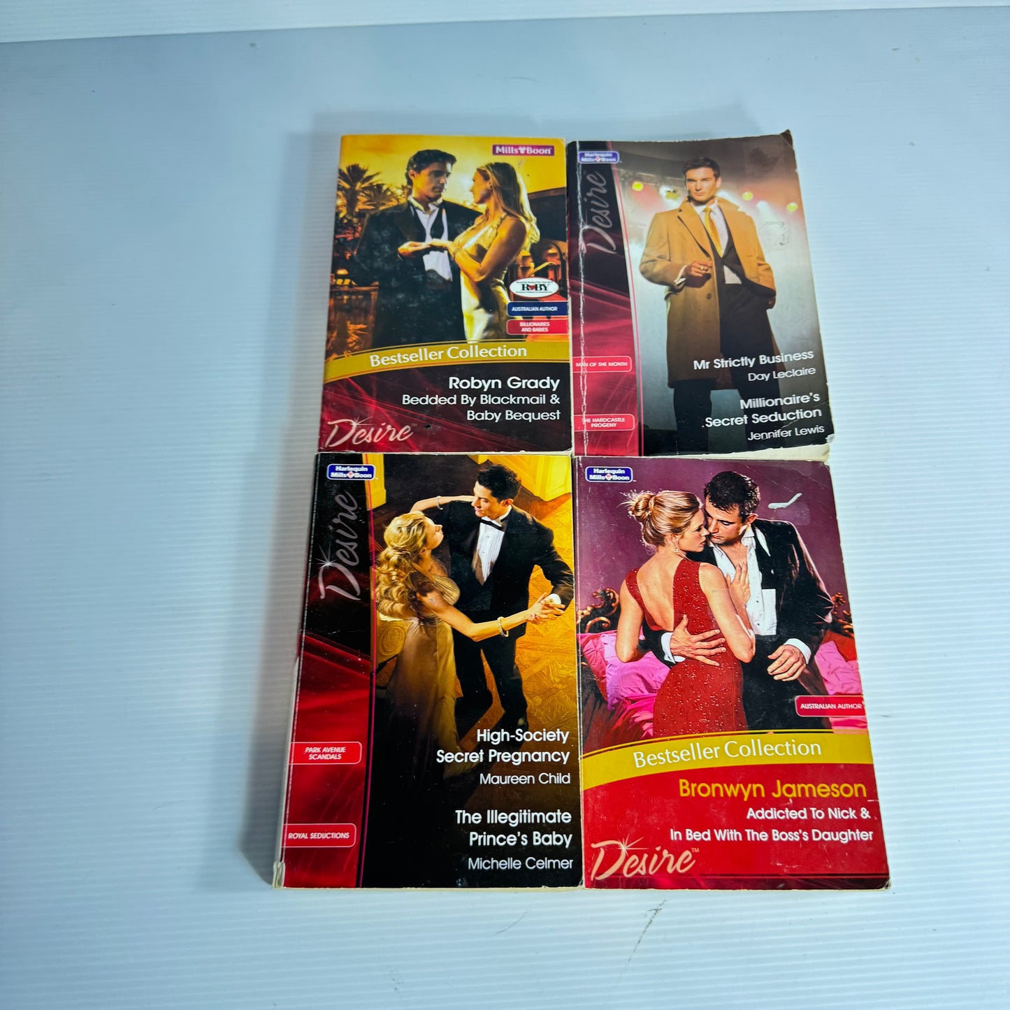 Mills & Boon Desire Book Bundle x 4 Books : 8 Stories (3163)