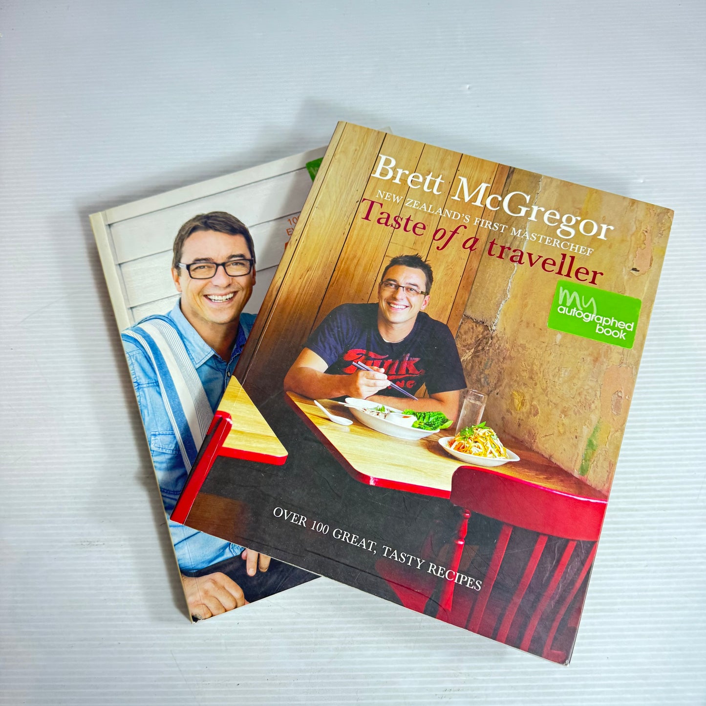 Brett McGregor Cookbook Bundle x 2 : A Taste of Home & Taste of a Traveller (both signed by Author) (2915)