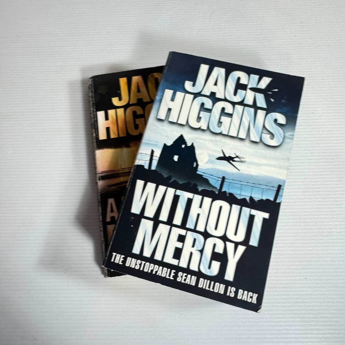 Jack Higgins Bundle x 2 : Without Mercy & A Fine Night For Dying (3458)