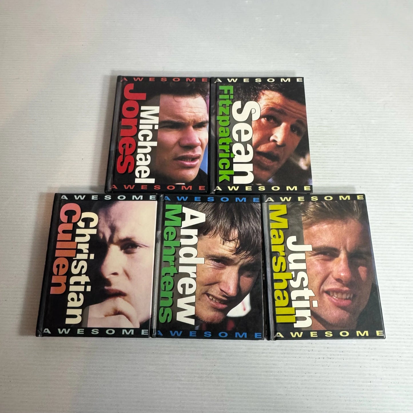 Awesome Rugby Book Bundle x 5 Christian Cullen, Andrew Mehrtens, Justin Marshall, Sean Fitzpatrick, Michael Jones