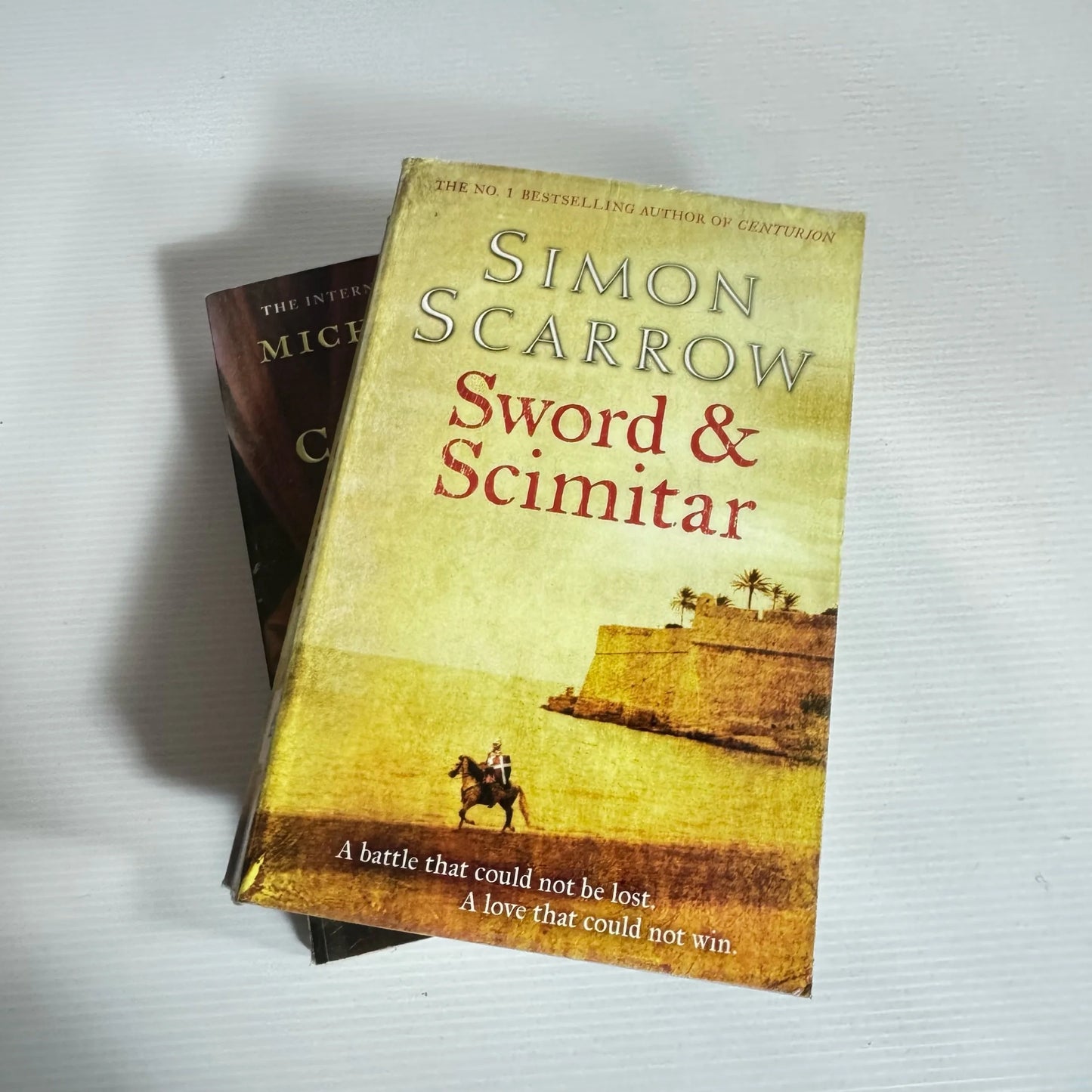 Historical Book Bundle x 2 Books : Sword & Scimitar - Simon Scarrow, The Crimson Petal and the White - Michael Faber (2185)
