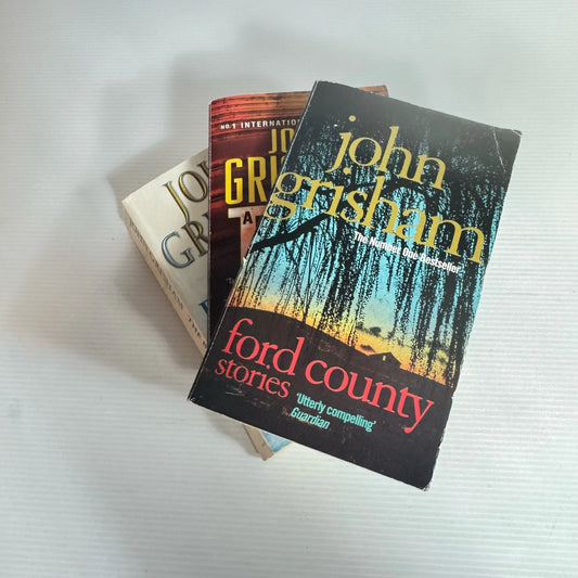 John Grisham Book Bundle x 3 Books : Ford County Stories, The Brethren, A Time To Kill (2297)